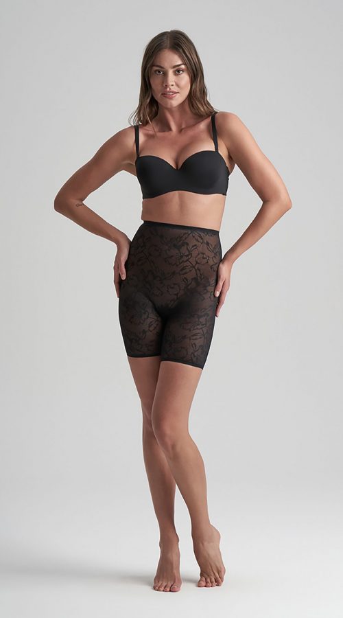 LACY High Waist Shaping Short (LACHWS) Black 1 - Full body LOW RES